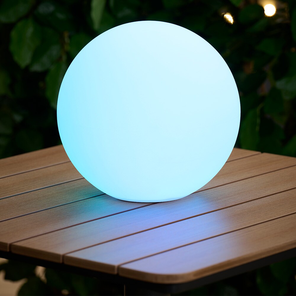 Solcellelampe Ø28 cm med LED RGB / utendørsbelysning / hagebelysning / dekorasjonslampe