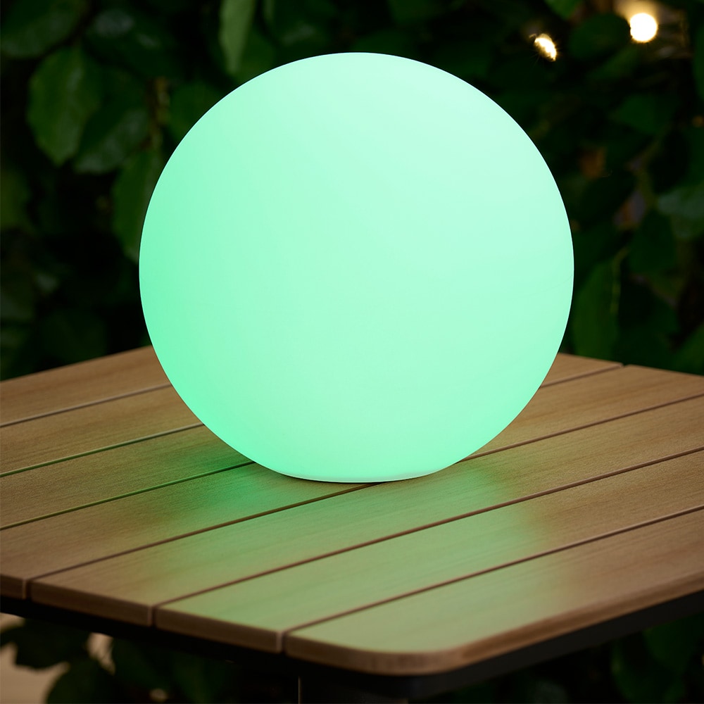 Solcellelampe Ø28 cm med LED RGB / utendørsbelysning / hagebelysning / dekorasjonslampe
