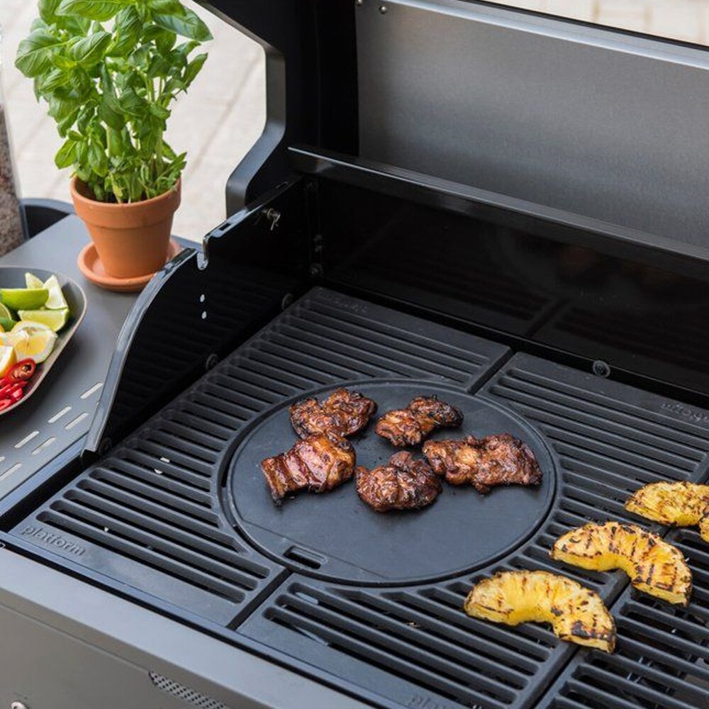 Mustang støpejernsrist 24×47,5 cm / grillrist til Sapphire multigrillsystem – Svart