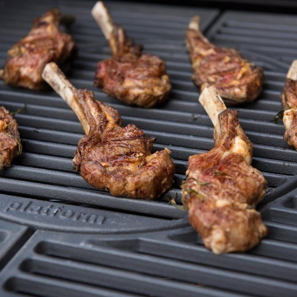 Mustang rund støpejernsrist Ø29 cm / grillrist til Sapphire multigrillsystem – Svart