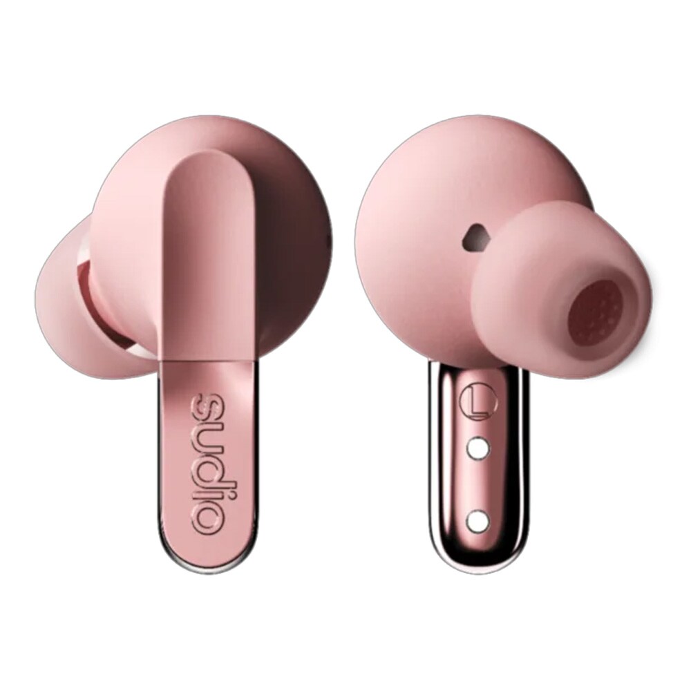 Sudio N3 Pro true wireless in-ear-hodetelefoner / ørepropper med ANC, Bluetooth 5.4 og ladeetui – Rosa