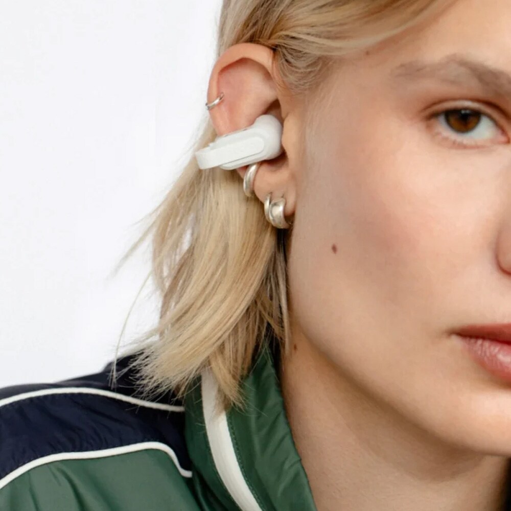 Sudio B3 true wireless clip-on-øretelefoner / åpne earbuds med Bluetooth 5.4 – Hvit