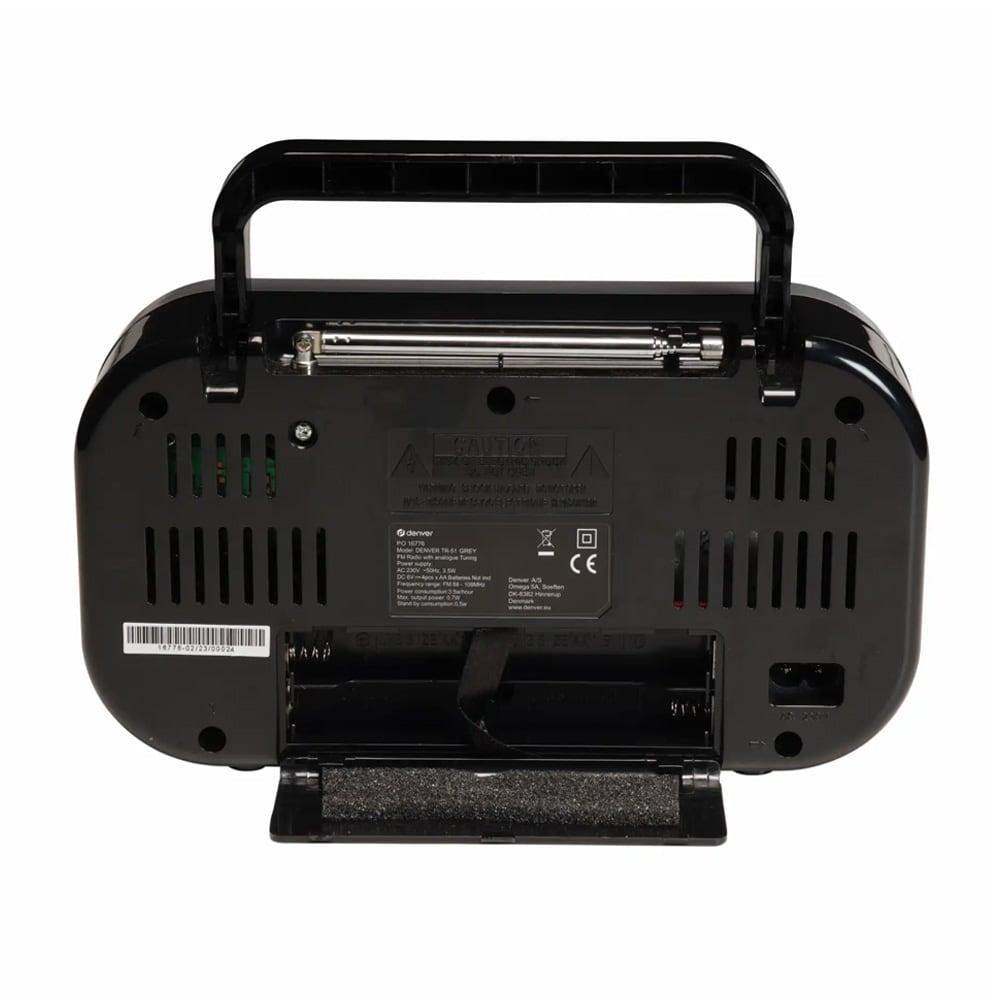 Denver TR-51GR analog FM-radio / bærbar radio / bærbar FM-radio