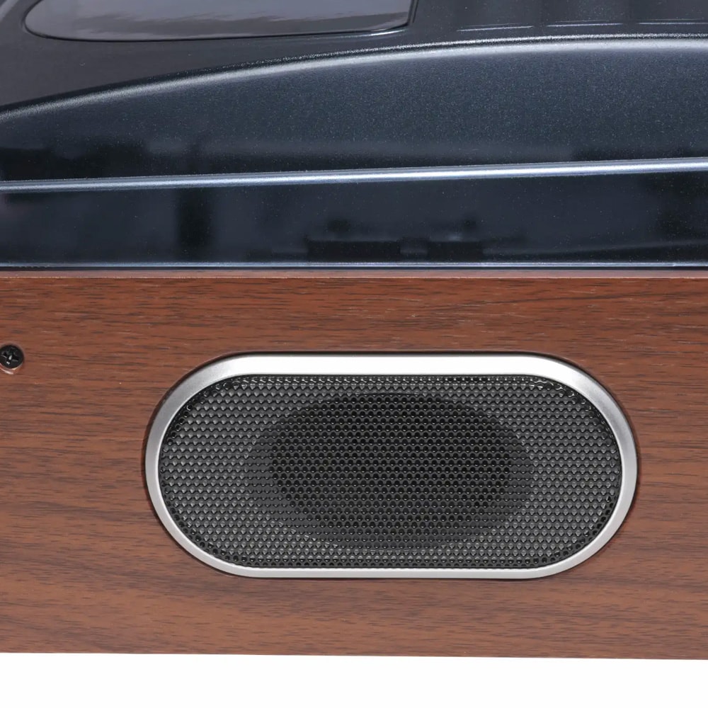 Denver VPR-190MK3 platespiller / LP-spiller med FM-radio / retro vinylspiller med høyttalere