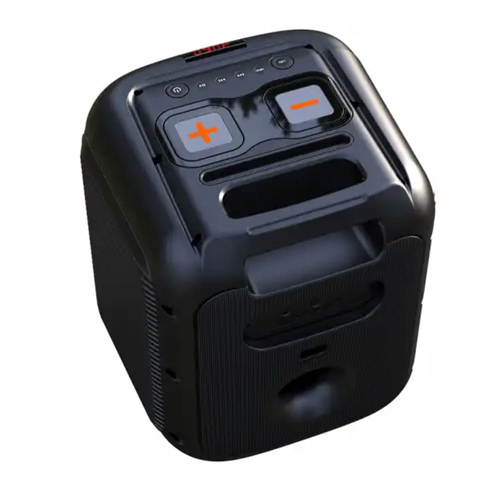 Denver BPS-250 partyhøyttaler / Bluetooth-høyttaler med LED-lys / høyttaler med mikrofoninngang og 40 W RMS