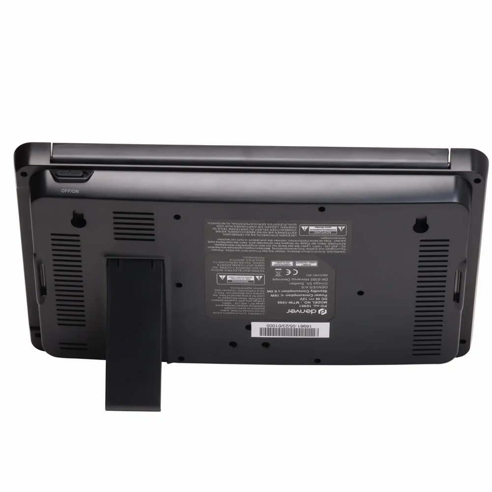 Denver MTW-1098 bærbar DVD-spiller / to 10-tommers skjermer til bil, USB- og SD-avspilling