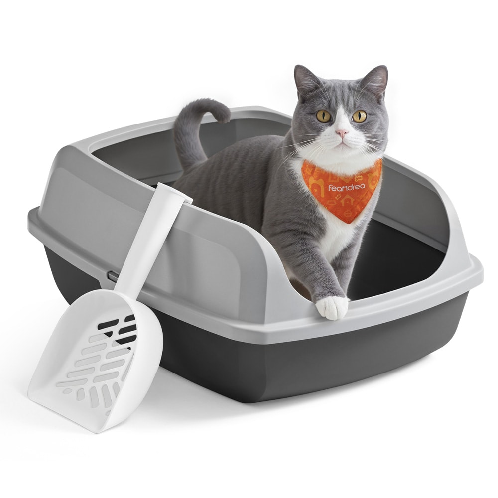 Kattekasse med høye sider / åpen kattekasse XL / kattekasse med høye sider