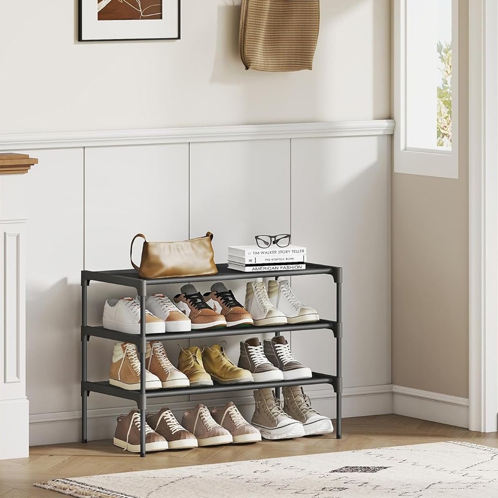 Skohylle med 3 hyller / skohylle til gangen / skohylleoppbevaringssystem