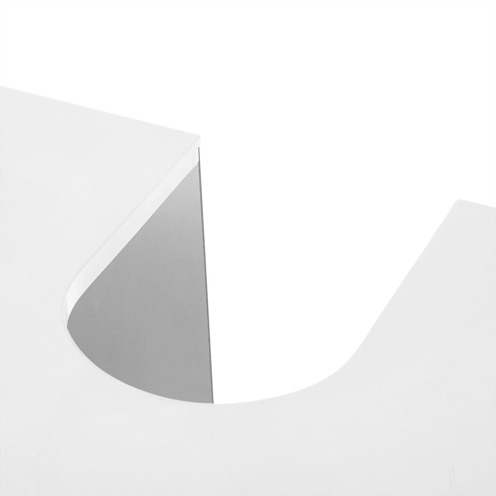 Konsollbord 20×80×80 cm / smalt sidebord med marmorutseende og metallramme