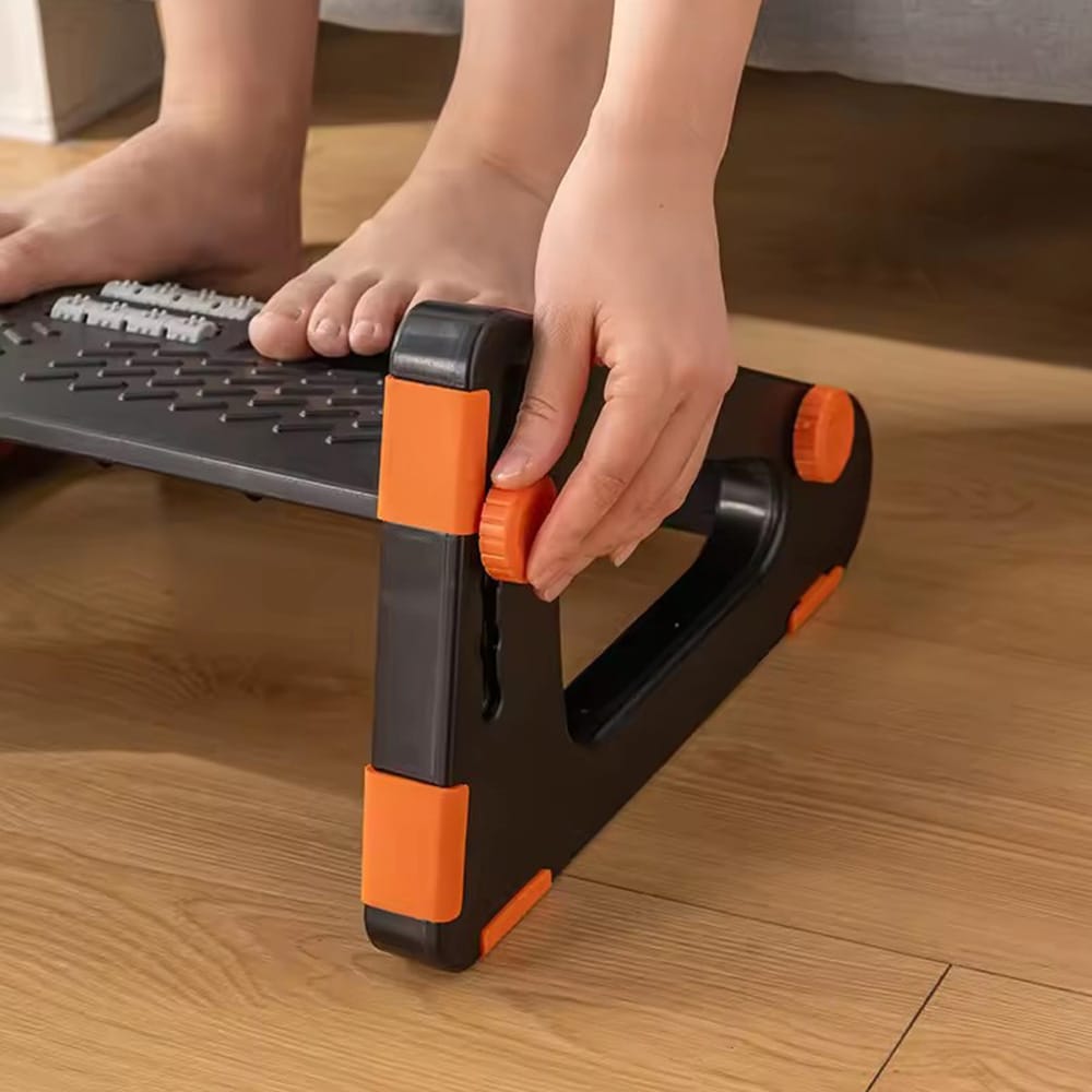 Fotstøtte med massasjefunksjon / massasjefotstøtte / ergonomisk fotstøtte / kontorfotskammel