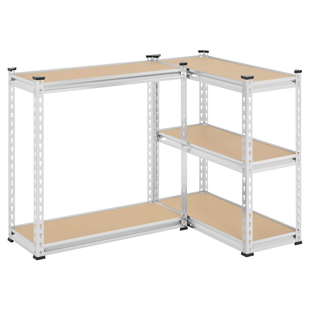 Reol med 5 justerbare hyller 153×75×30 cm / lagerhylle / metallreol med 875 kg kapasitet