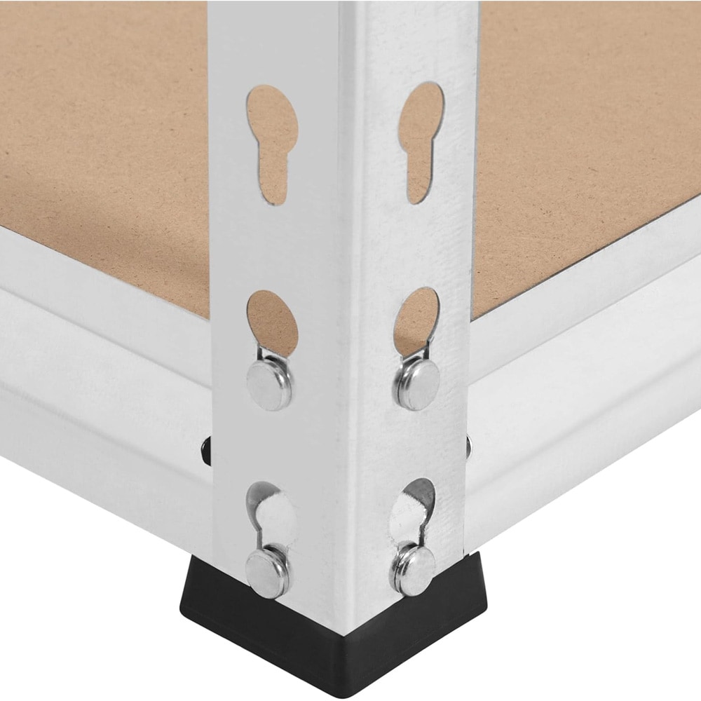 Reol med 5 justerbare hyller 153×75×30 cm / lagerhylle / metallreol med 875 kg kapasitet