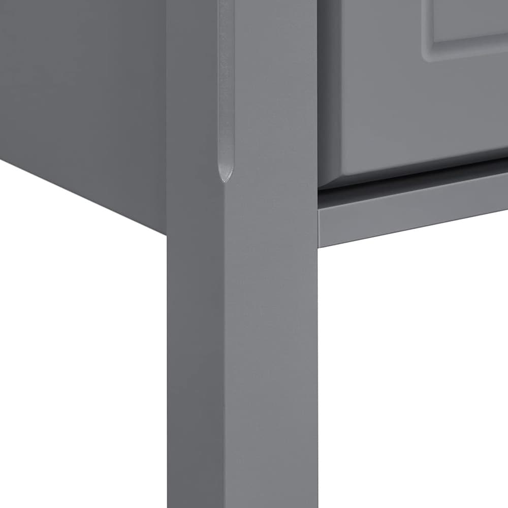 Nattbord med 3 skuffer 40×40×60 cm / sidebord / sengebord med oppbevaring – Grå