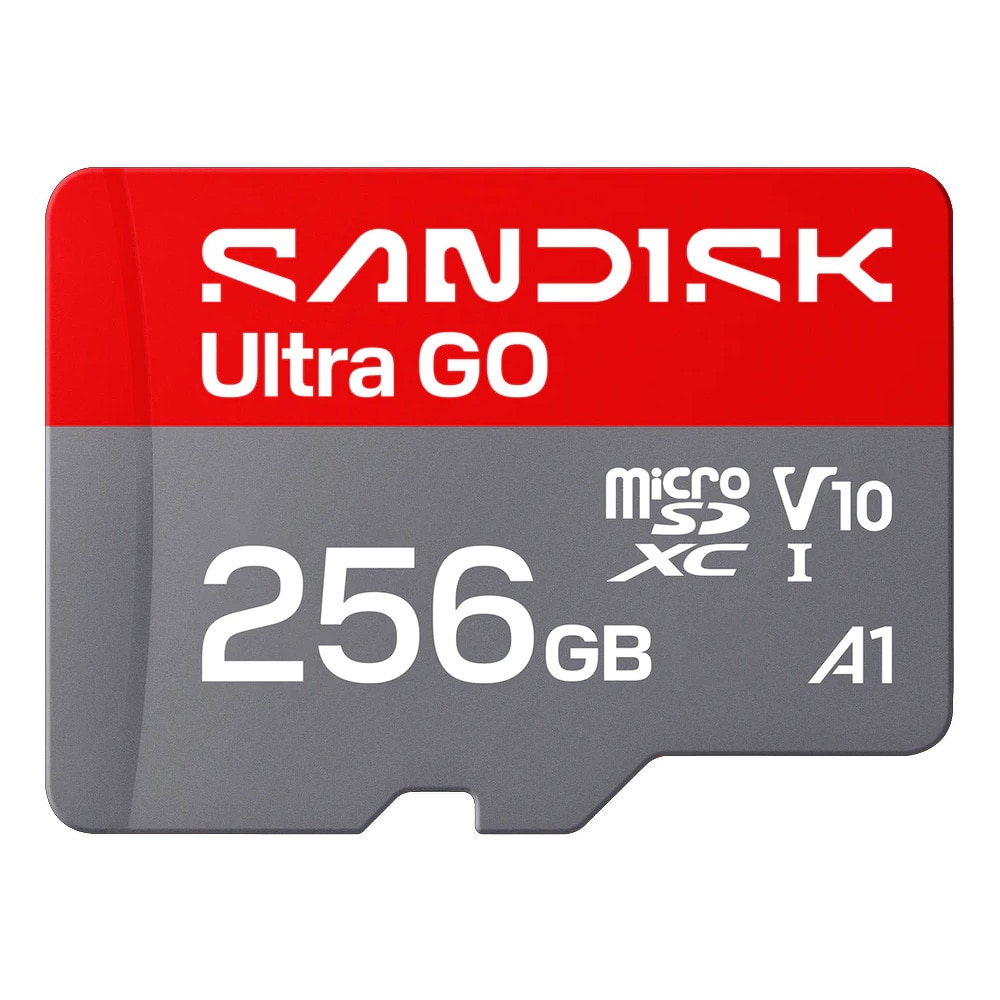 Sandisk Ultra GO microSDXC UHS-I-kort 256 GB / microSDXC-minnekort med A1-ytelse
