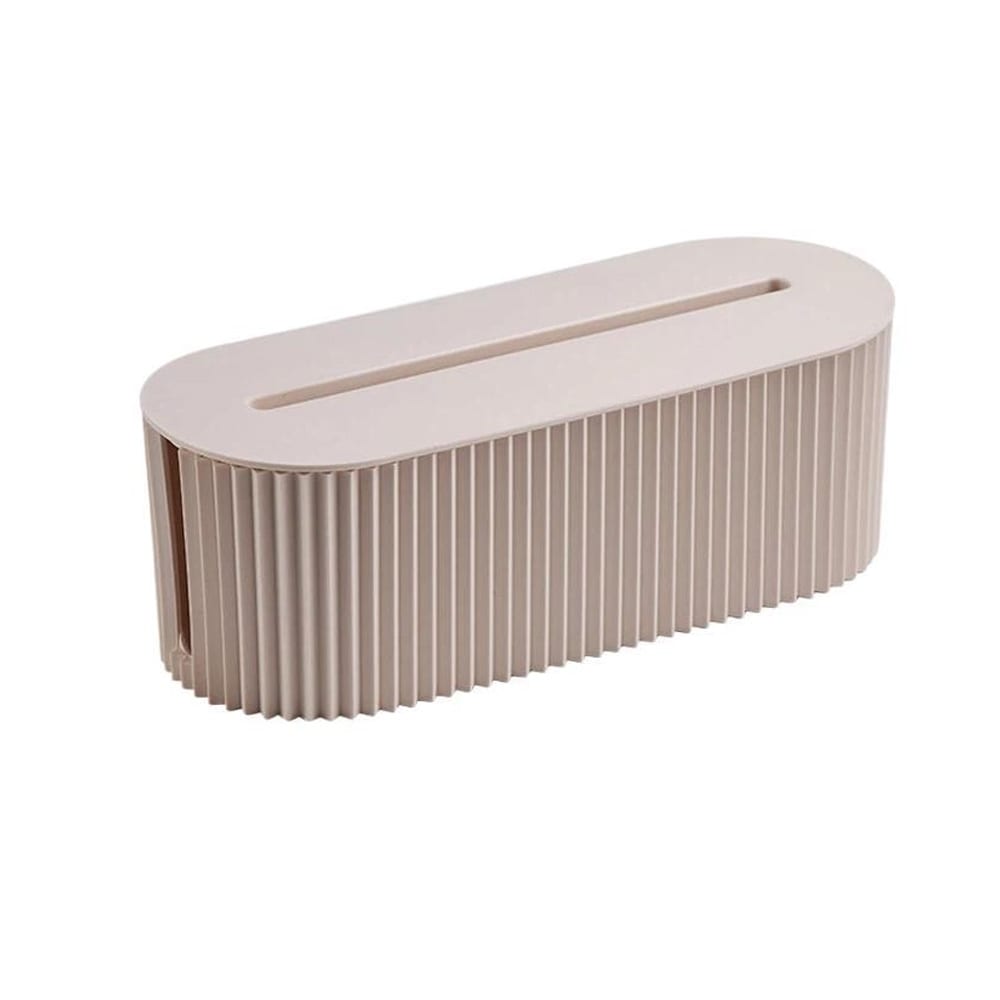 Kabelboks i plast 33 x 13 x 11 cm / Kabelboks til oppbevaring av ledninger / Ledningsskjul til skrivebord
