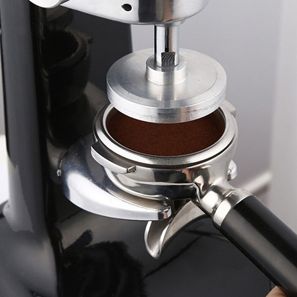 Kaffetamper i rustfritt stål / espressotamper 57,5-58 mm med fast presskraft og stativ