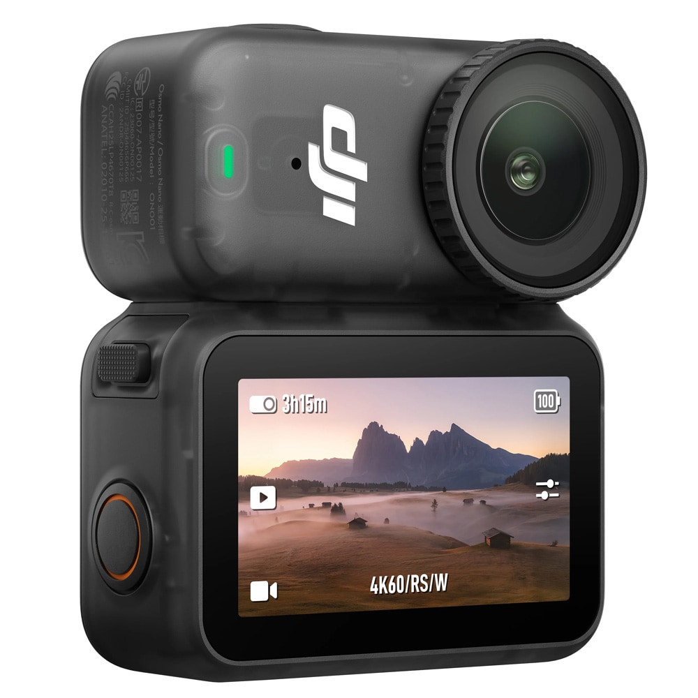 DJI Osmo Nano 128 GB actionkamera / Kompakt actionkamera / Vanntett vloggingkamera