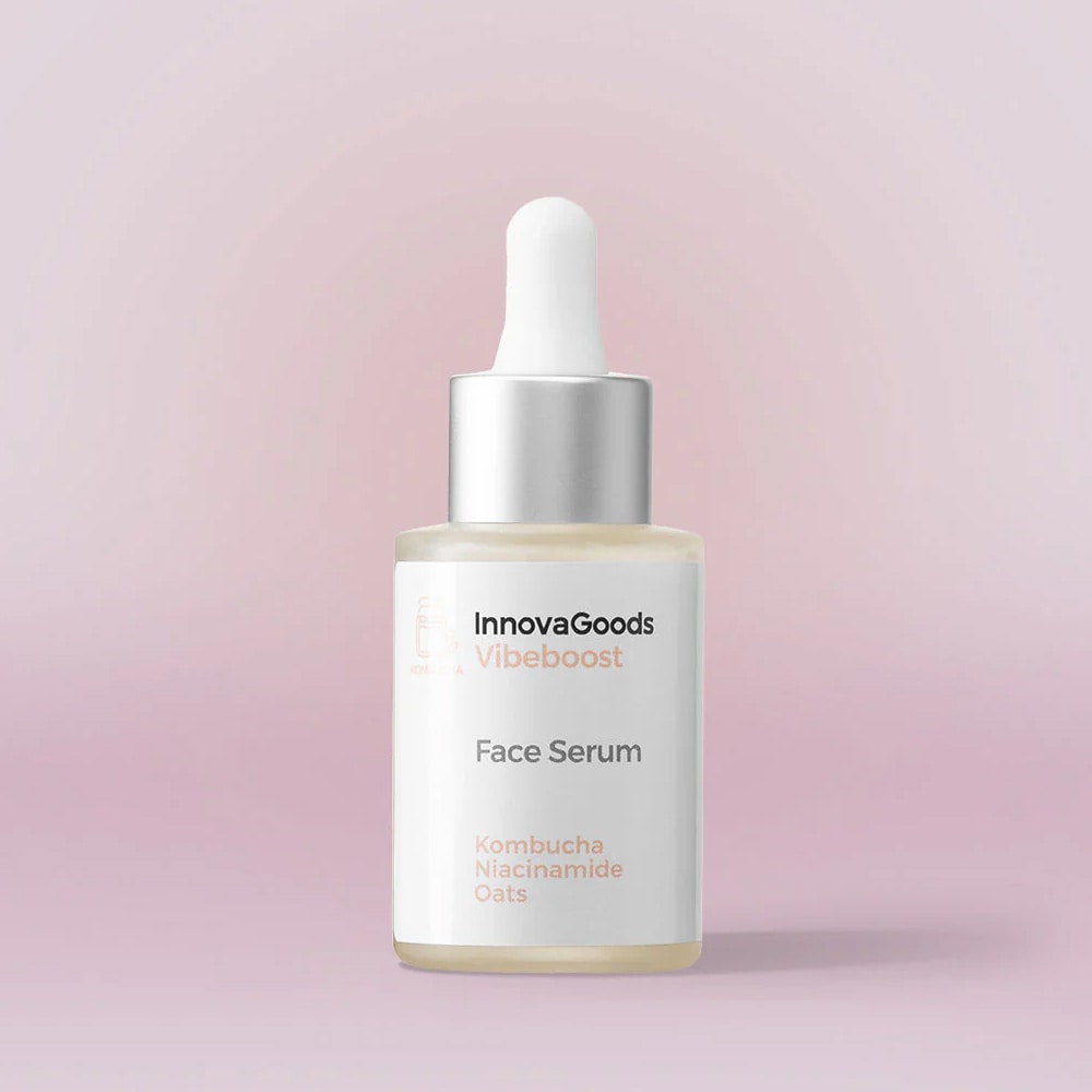 Ansiktsmassasjeapparat med serum / hudpleiesett med T-Vibe og Kombucha ansiktsserum 30 ml