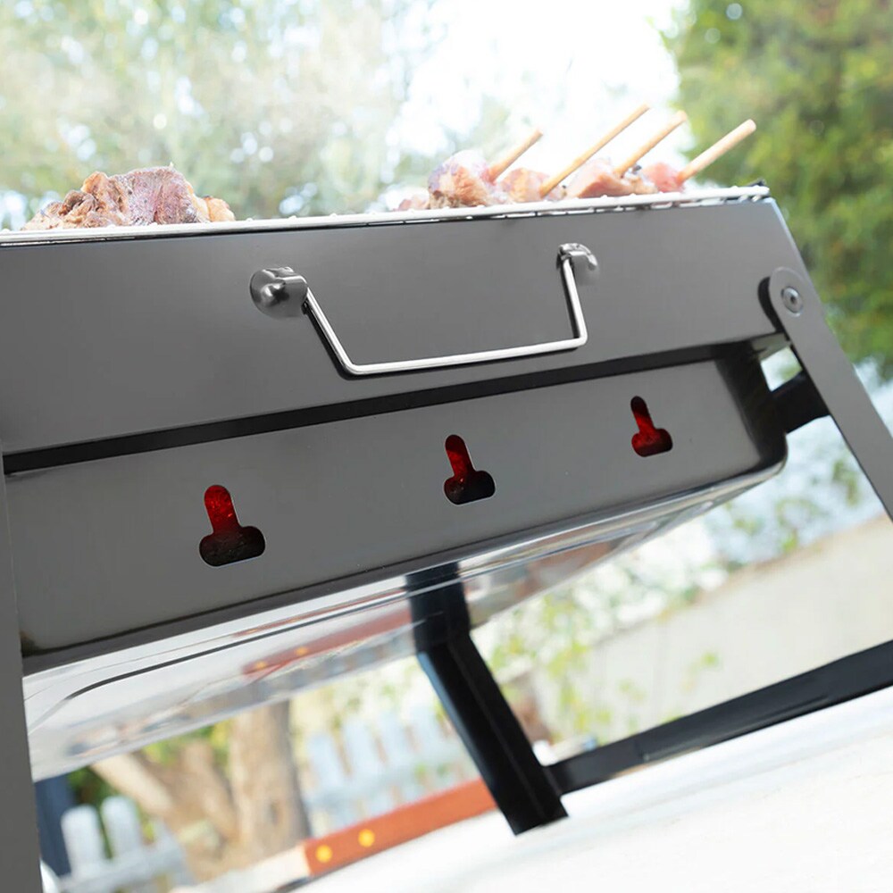 Sammenleggbar og bærbar kullgrill / bærbar kullgrill / campinggrill med kull