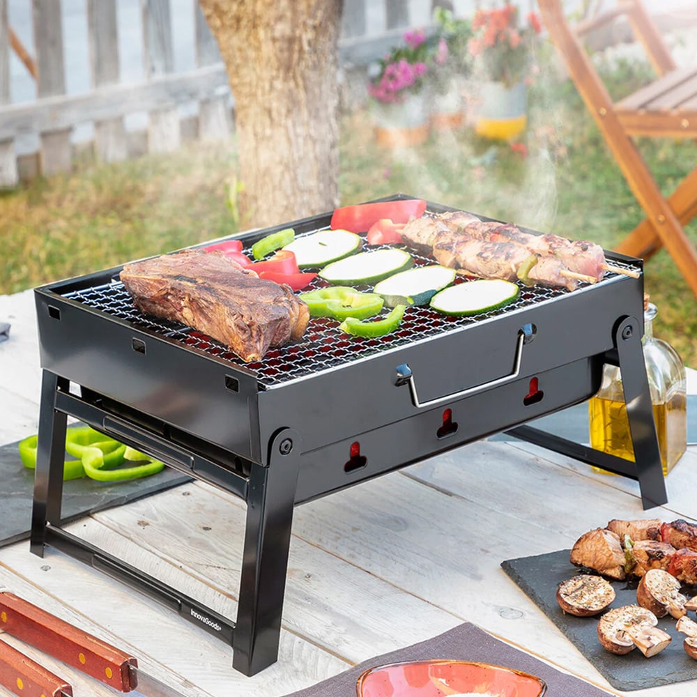 Sammenleggbar og bærbar kullgrill / bærbar kullgrill / campinggrill med kull