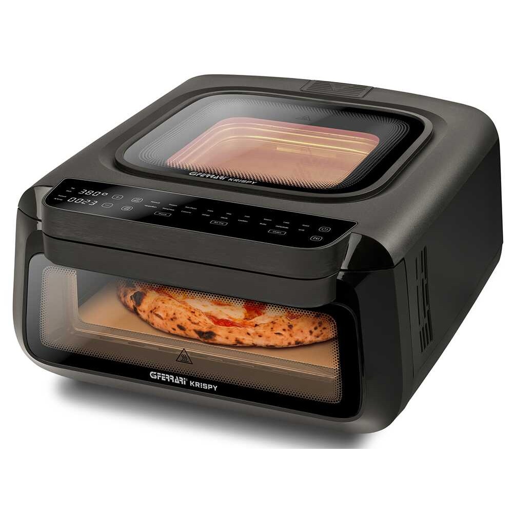 G3 Ferrari Krispy elektrisk pizzaovn 2100 W / 3-i-1 pizzaovn med frityrgryte / pizzaovn med grill