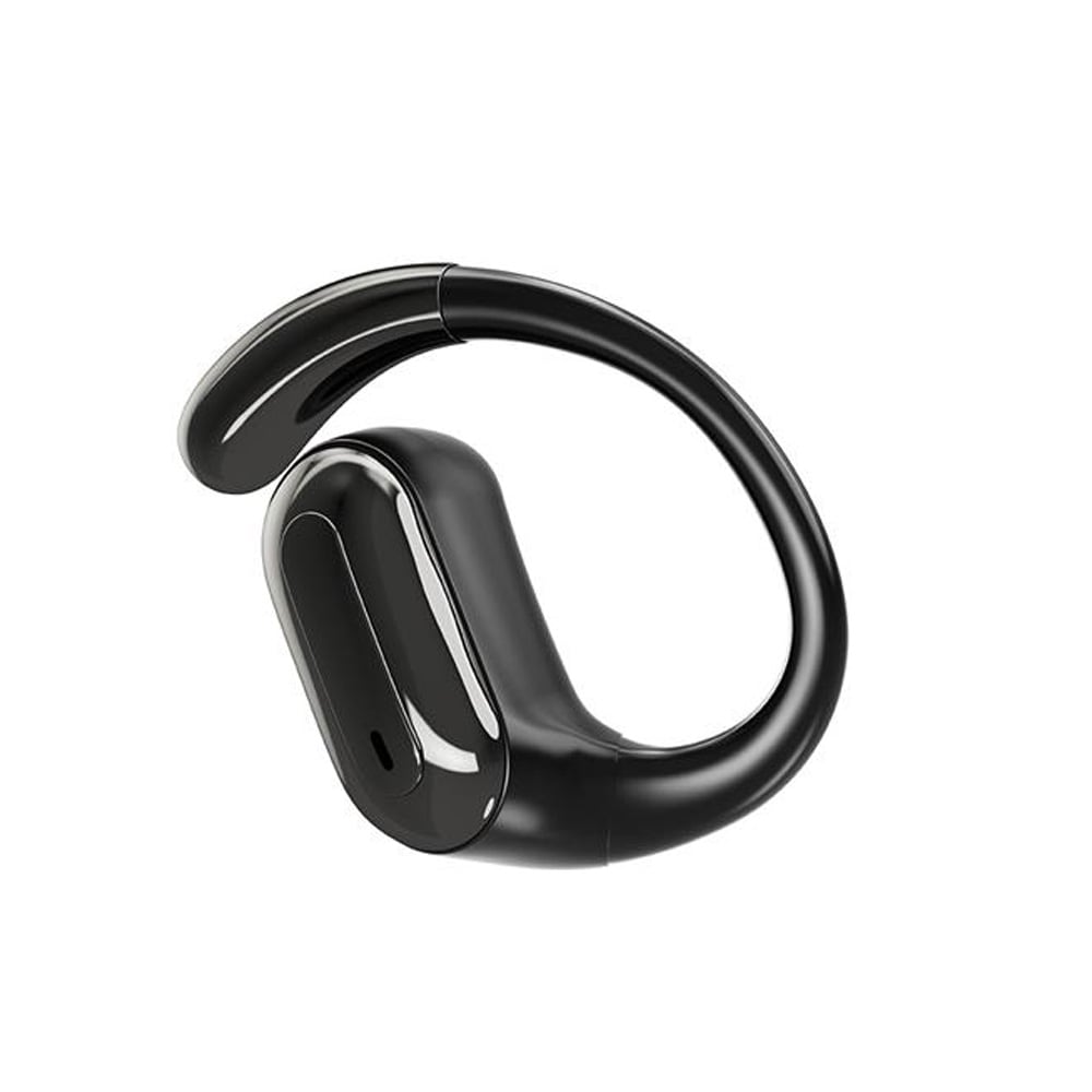 Open-Ear TWS-hodetelefoner - Svart / åpne, ekte trådløse hodetelefoner med ørekrok