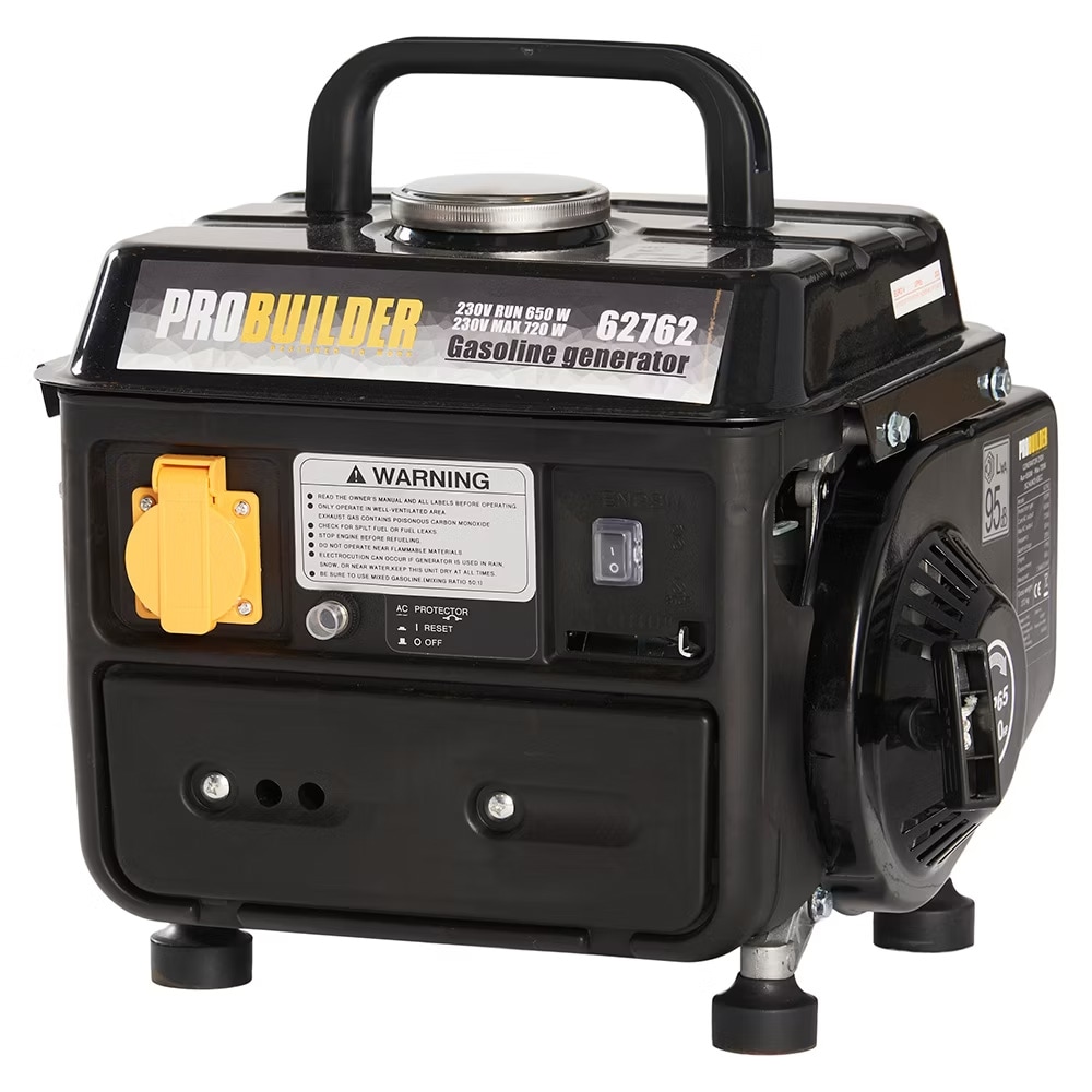 Probuilder generator 720 W 63 cc 230 V 50 Hz / bensingenerator / generator / campinggenerator