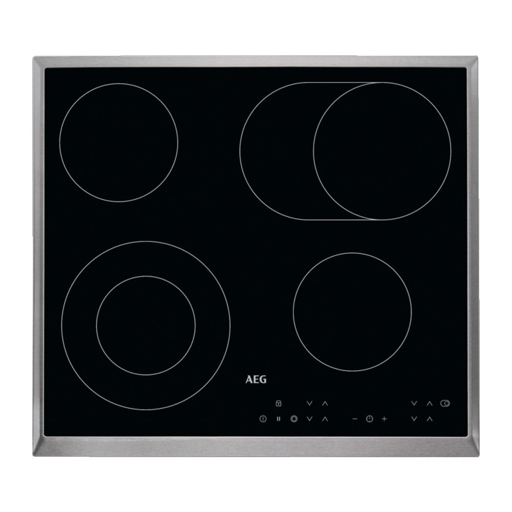 AEG HK634060XB glasskeramisk koketopp 60 cm / keramisk innbyggingstopp / elektrisk koketopp