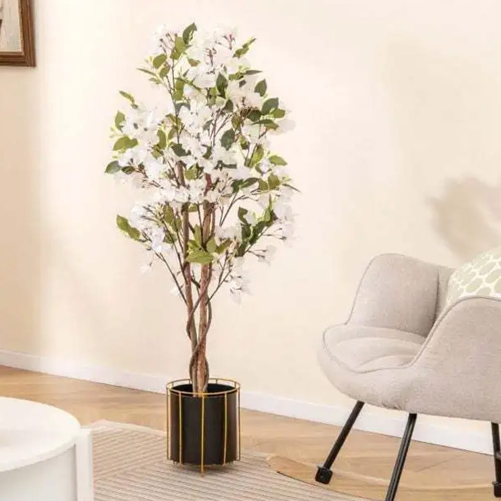 Kunstig bougainvillea-tre med blomster 120 cm / kunstig bougainvillea i potte
