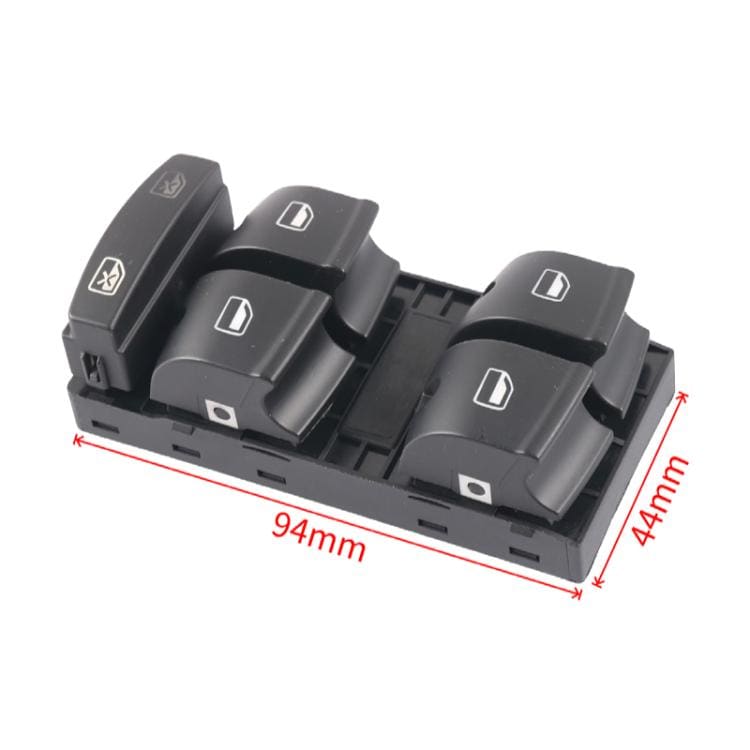 Knapp for vindusheis / bryter for elektrisk heis 4FD959851A for Audi A3 2005-2012 - Svart