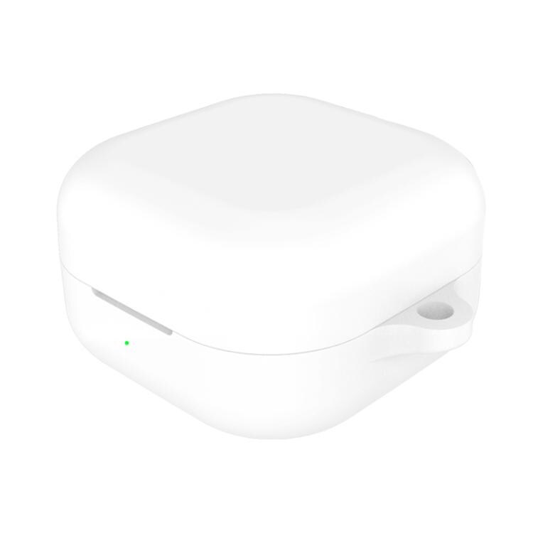 Samsung Galaxy Buds4 silikonetui / hvitt beskyttelsesetui / deksel til ladeetui
