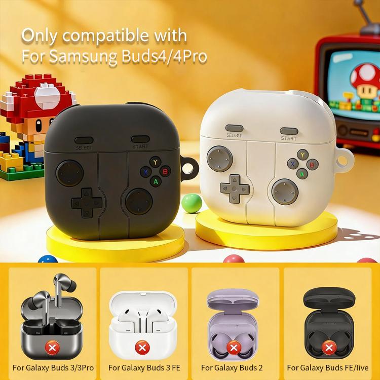 Silikonetui i retro gaming-stil til Samsung Galaxy Buds4/4 Pro - Rosa
