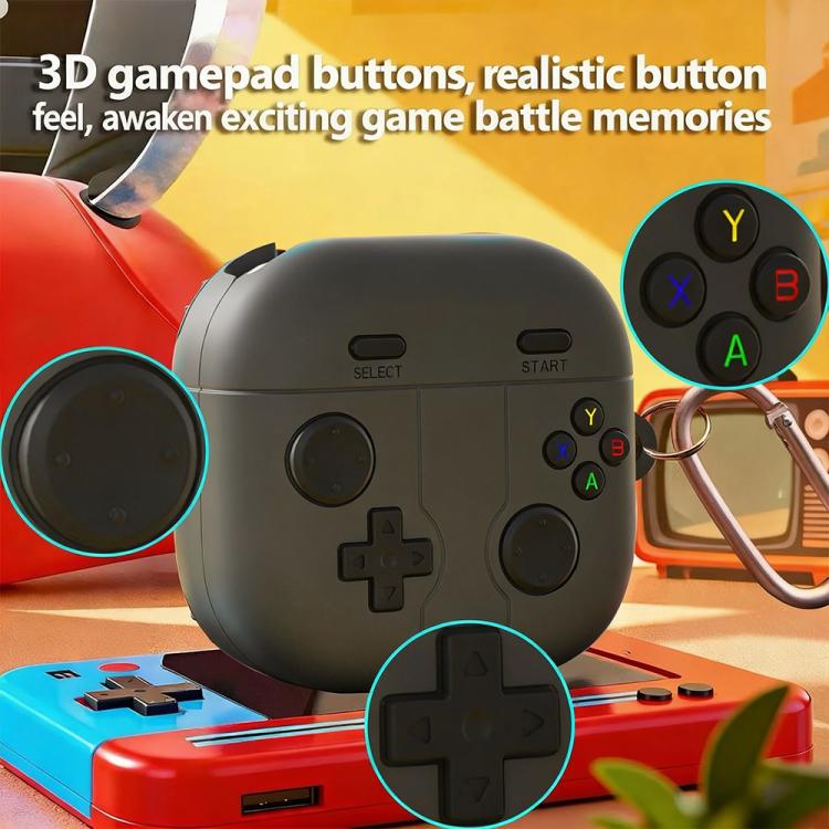 Silikonetui i retro gaming-stil til Samsung Galaxy Buds4/4 Pro - Rosa