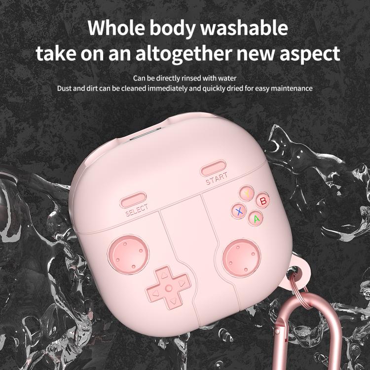 Silikonetui i retro gaming-stil til Samsung Galaxy Buds Core - Rosa