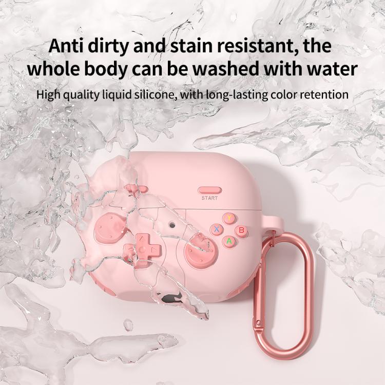 Silikonetui i retro gaming-stil til Samsung Galaxy Buds3 FE - Rosa