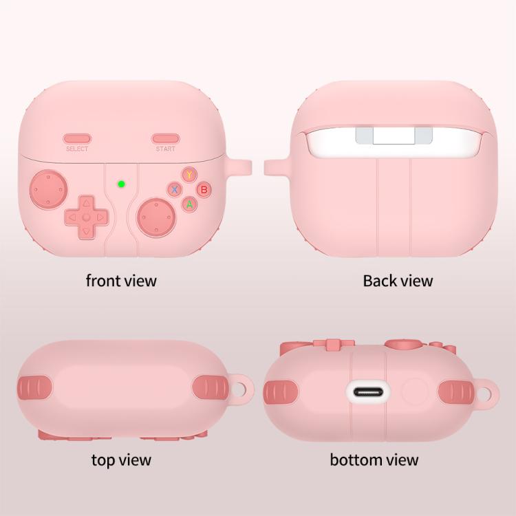 Silikonetui i retro gaming-stil til Samsung Galaxy Buds3/Buds3 Pro - Rosa