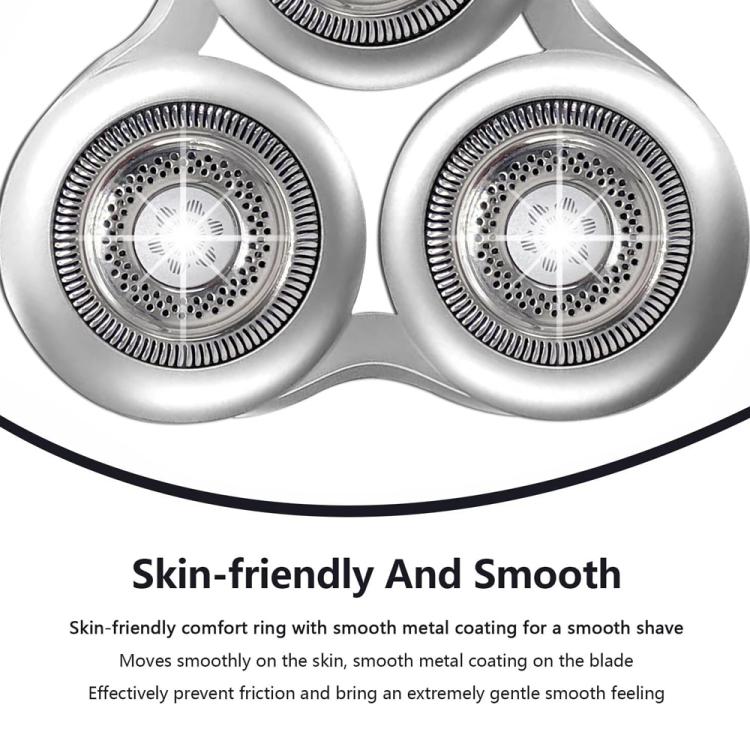 Barberhode til Philips SH98/SP9860/SP9863/SP9880/9000 - Sølv / erstatningsbarberhode