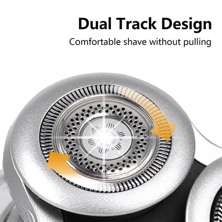 Barberhode til Philips SH98/SP9860/SP9863/SP9880/9000 - Sølv / erstatningsbarberhode