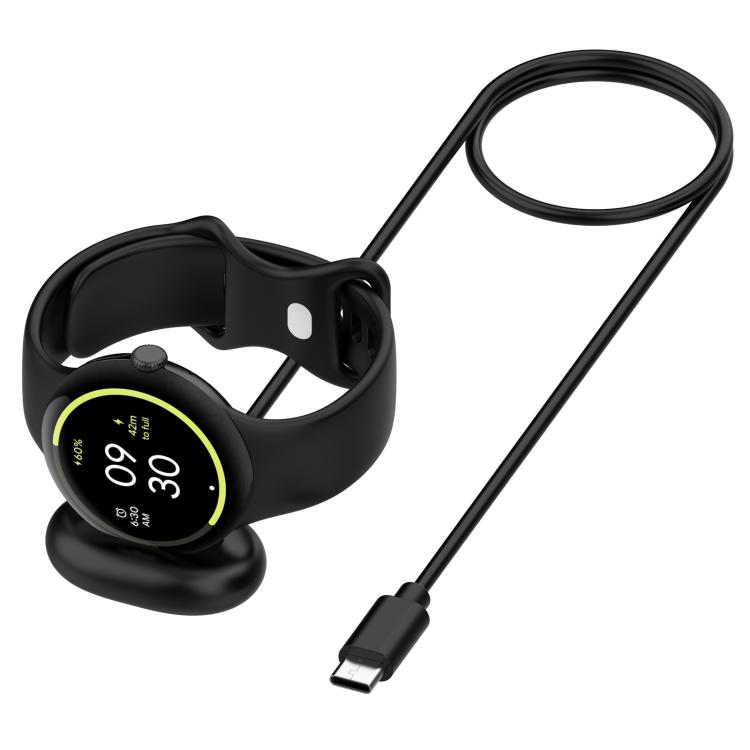 Magnetisk USB-C-ladekabel for Google Pixel Watch 4 - Svart / magnetisk lader