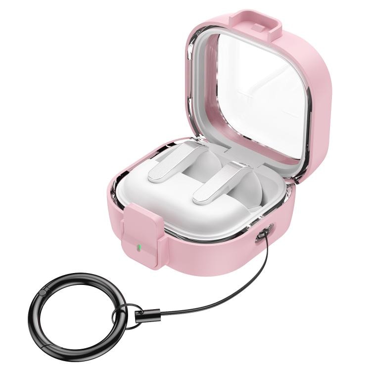 Hodetelefonetui med klikklås til Galaxy Buds4/Buds4 Pro – Rosa