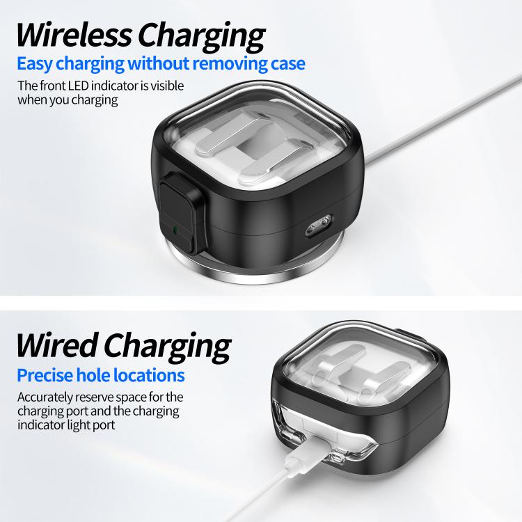 Hodetelefonetui med klikklås til Galaxy Buds4/Buds4 Pro – Svart
