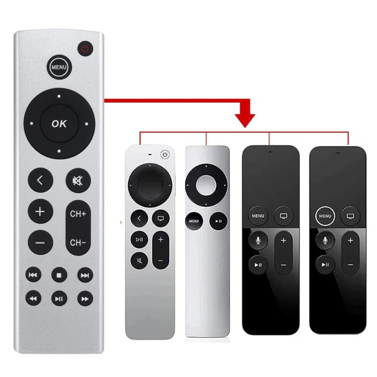 Fjernkontroll til Apple TV 4K/HD Gen 2–7 / Erstatningsfjernkontroll til Apple TV