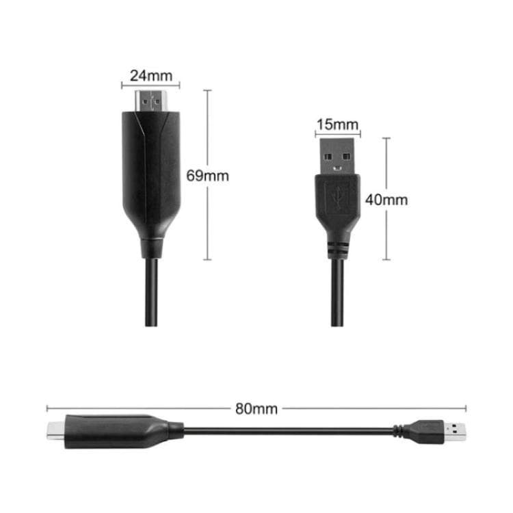 HDMI til USB-adapter 1080P for lyd og video / HDMI-innspillingskort 1080P