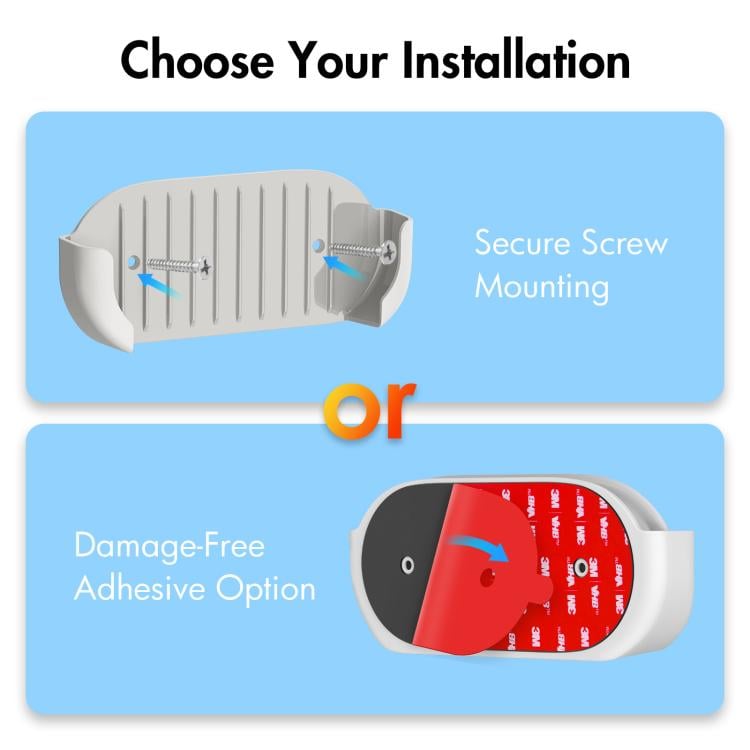 Holder for Google TV Streamer 4K – Hvit / Veggfeste for Google TV Streamer