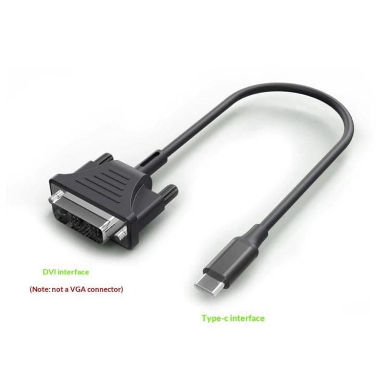 USB 3.1 Type-C til DVI-adapterkabel 1080P / USB-C til DVI-kabel