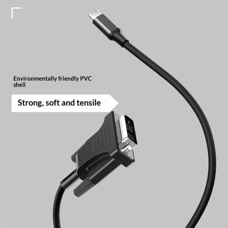 USB 3.1 Type-C til DVI-adapterkabel 1080P / USB-C til DVI-kabel