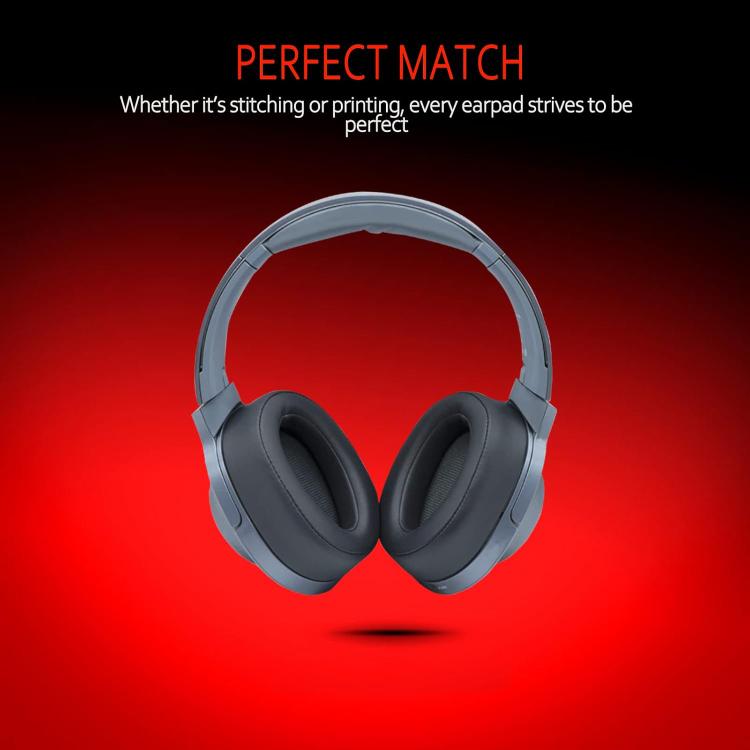 Øreputer i kunstlær til Sony MDR-100ABN/WH-H900N – svart / erstatningsputer