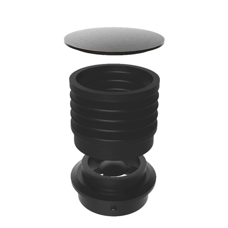 Kaffebønnebeholder med luftpumpe til Baratza Encore, aluminiumslokk / beholder med luftpumpe