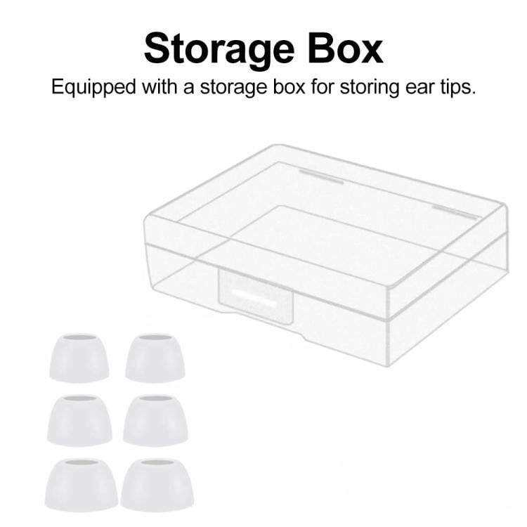 Silikonørepropper til Galaxy Buds Pro/R190, 3 par S/M/L – Hvit