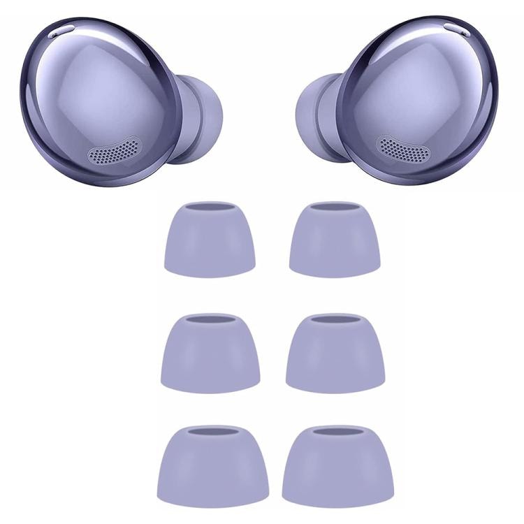 Silikonørepropper til Galaxy Buds Pro/R190, 3 par S/M/L – Lilla